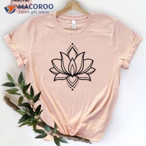 lotus flower namaste t shirt 1