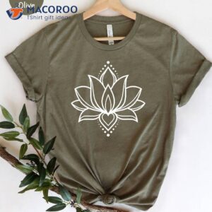 lotus flower namaste t shirt 2