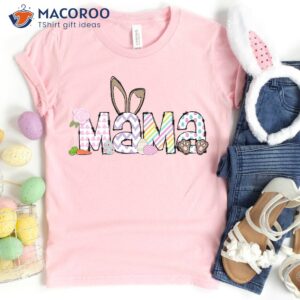 mama bunny baby easter expecting mom top t shirt easter day 2023 1