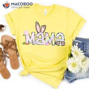 mama bunny baby easter expecting mom top t shirt easter day 2023 2