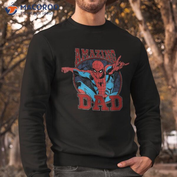 Marvel Spider Man Amazing Dad Graphic Shirt, Cool Fathers Day Gifts