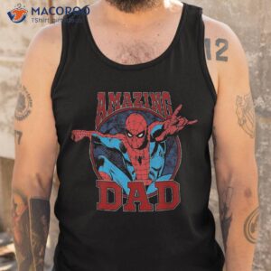 marvel spider man amazing dad graphic shirt cool fathers day gifts tank top