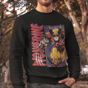 marvel wolverine character shirt sweatshirt