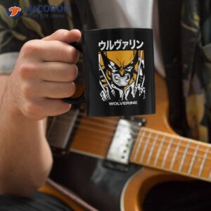 Marvel X-men Wolverine Kanji Blades Pose Coffee Mug