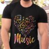 Musician Gift Musical Instrument Music Notes Treble Clef T-Shirt