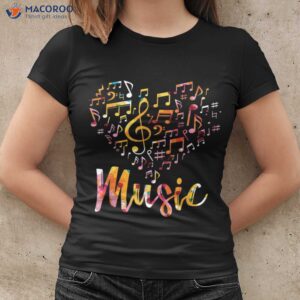 musician gift musical instrument music notes treble clef t shirt women cool