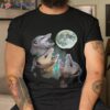 Opposum Moon With 3 Possums And Dead Moon Shirt