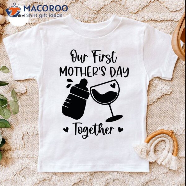 Our First Mothers Day Together T-Shirt, Trendy New Mom Gifts