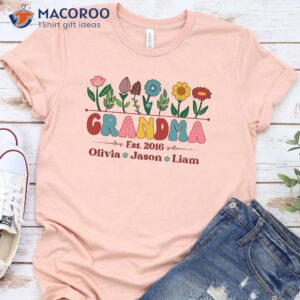 personalized grandma shirt with grandkids name 1