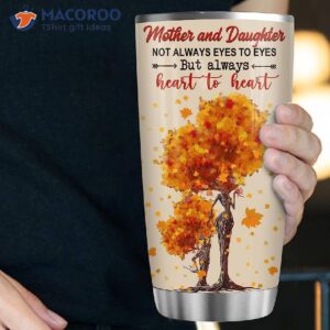 personalized my dearest mother and daughter stainless steel tumbler 2