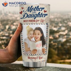 personalized name mother and daughter best friend for life stainless steel tumbler 3