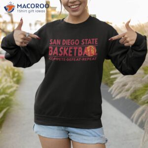 san diego state basketball compete defeat repeat shirt sweatshirt 1