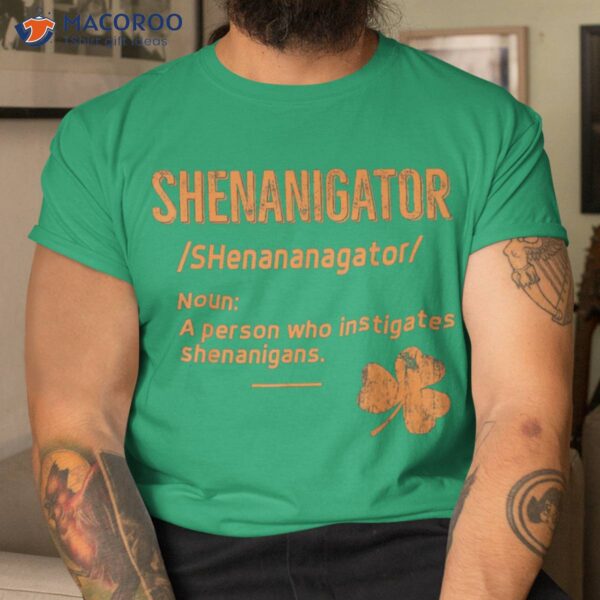 Shenanigator Funny St Patrick’s Day Gifts T-Shirt