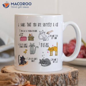 six signs that you are secretly a cat coffee mug 3