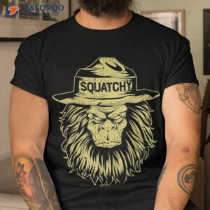 squatchy smokey the bear t shirts vintage men cool