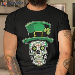 Sugar Skull Happy Saint Patrick’s Day Gifts Of Dead T-Shirt
