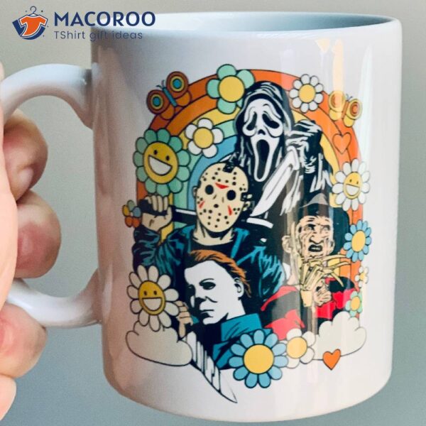 The Men of Horror Retro Happy Coffee Mug