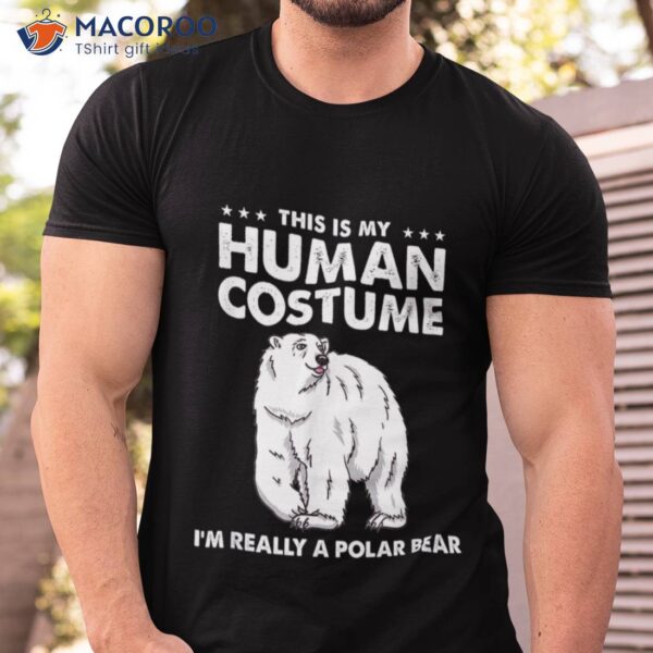 This Is My Human Costume I’m Really A Polar Hamms Beer T Shirt