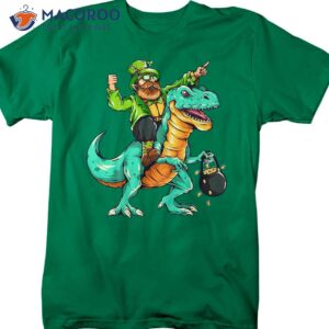 tyrannosaurus dinosaur gift saint patricks irish t shirt st patrick s day gift ideas 2