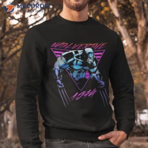 wolverine marvel x men neon retro logan shirt sweatshirt