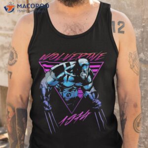 wolverine marvel x men neon retro logan shirt tank top