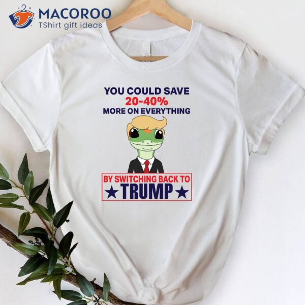 You Could Save 20-40% More On Everything By Switching Back To Trump Shirt