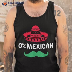 0 mexican with sombrero and mustache for cinco de mayo shirt tank top