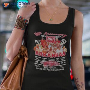 100th anniversary 1923 2023 arkansas thank you for the memories shirt tank top 4