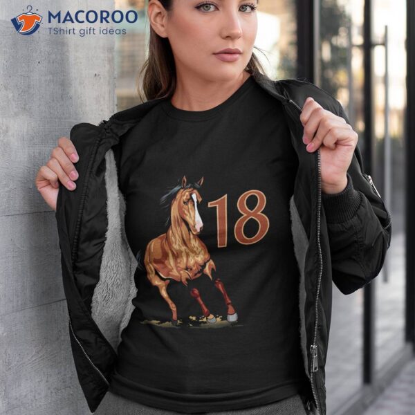 18th Birthday Horse Gifts Shirt For 18 Year Old Equestrian