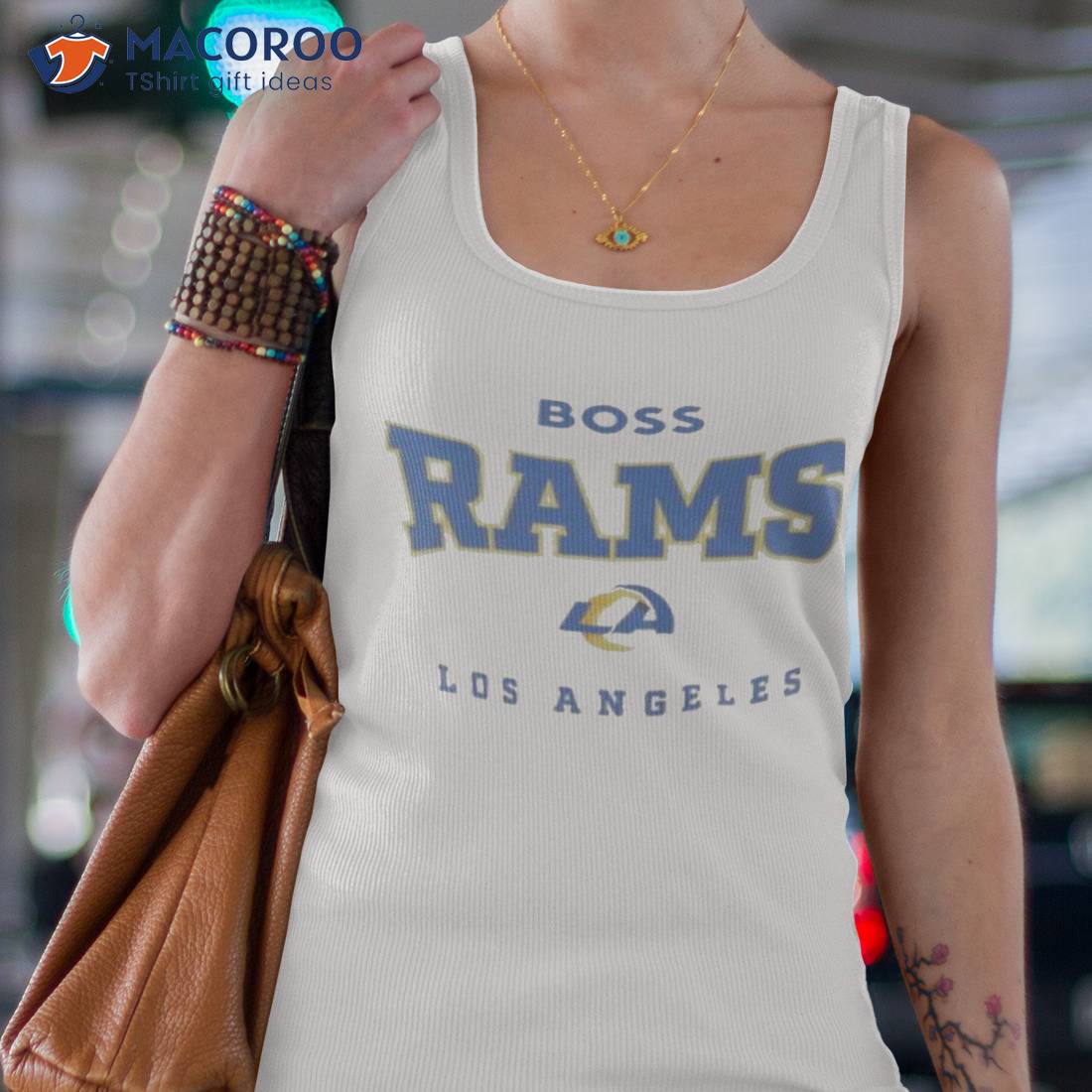 NFL Team Apparel Youth Los Angeles Rams Huddle Up Royal T-Shirt