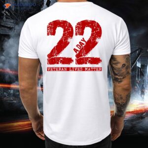22 A Day Veteran Suicide Apparel T-Shirt
