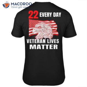 22 Every Day Veteran Lives Matter Veteran Suicide Awareness Suicide Awareness Military Veteran Premium T-Shirt