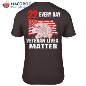 22 Every Day Veteran Lives Matter Veteran Suicide Awareness Suicide Awareness Military Veteran Premium T-Shirt