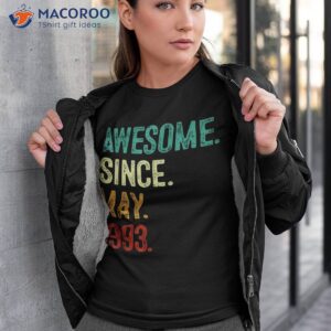 30 Years Old Awesome Since May 1993 30th Birthday Shirt