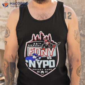 49th annual fdny vs nypd hockey game 2023 shirt tank top