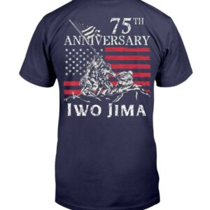 75th Anniversary Iwo Jima Wwii Veteran Us Flag Patriotic Shirt