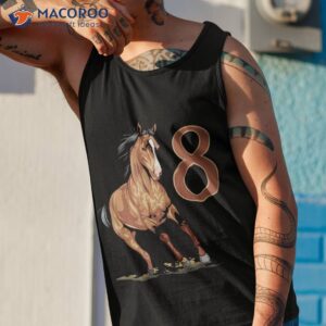 8th birthday horse gifts shirt for 8 year old equestrian tank top 1