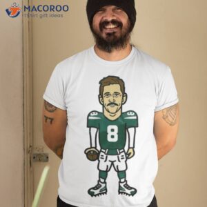 Aaron Rodgers #8 New York Football Cotton T-Shirt Jersey Men's |