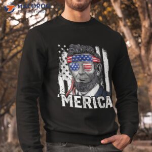 abraham lincoln merica 4th of july american flag shirt sweatshirt