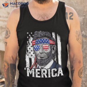 abraham lincoln merica 4th of july american flag shirt tank top