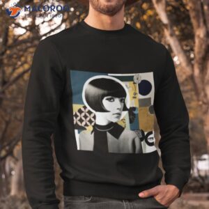 abstract collage mary quant shirt sweatshirt