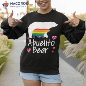 abuelito lgbt bear gay lesbian pride rainbow floral trans shirt sweatshirt