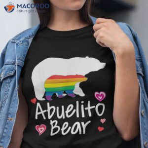 abuelito lgbt bear gay lesbian pride rainbow floral trans shirt tshirt