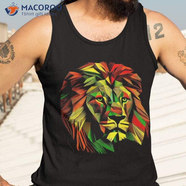 African Lion Freedom Art Black History American Juneteenth Shirt