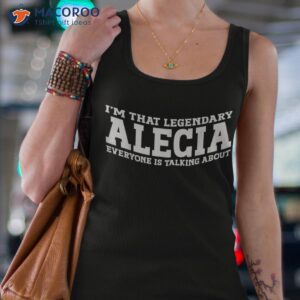Alecia Personal Name Girl Funny Shirt