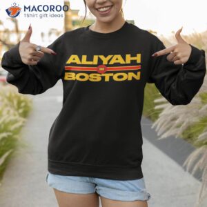 aliyah boston text stack shirt 2 sweatshirt 1