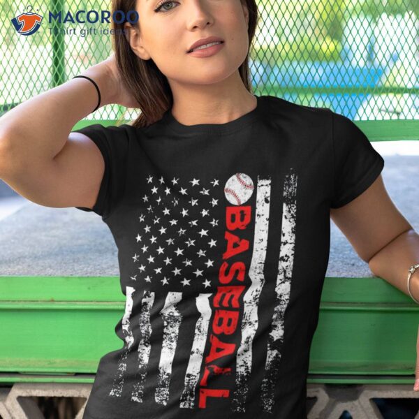 American Flag Baseball Team Gift Shirt