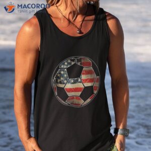 american flag on soccer ball shirt tee tank top