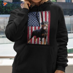 american flag rottweiler dog lover funny 4th of july shirt hoodie