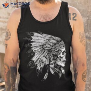 american motorcycle skull native indian eagle chief vintage shirt tank top